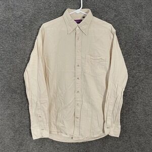 Spier & Mackay Dress Shirt Mens 16 34/35 Yellow Herringbone Slim Fit Button Down
